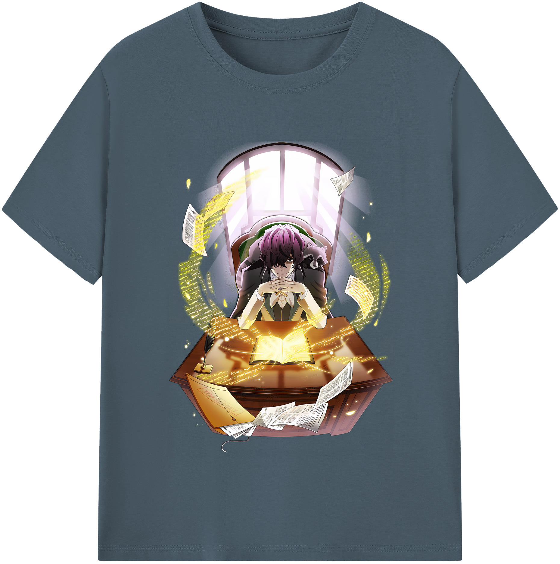 （画像用） 文豪ストレイドッグス Bungo Stray Dogs 綿100％半袖Tシャツ（フロントプリント）